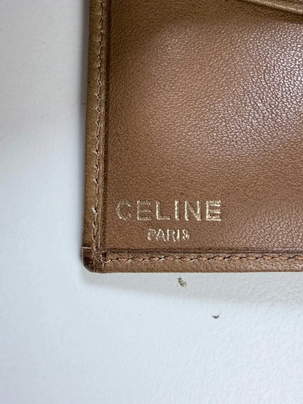 Celine Signature Tri-Fold Wallet with COA